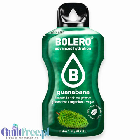 Bolero Drink Stevia Guanabana, instant, sachet 9g