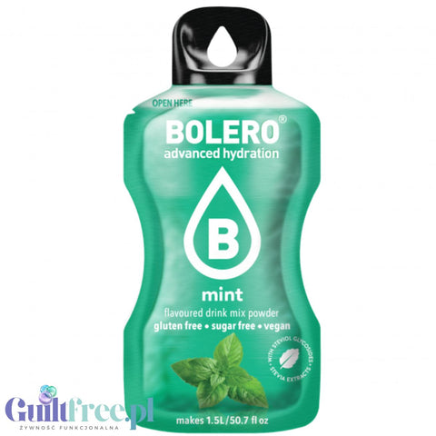 Bolero Drink Stevia Mint, instant, sachet 9g