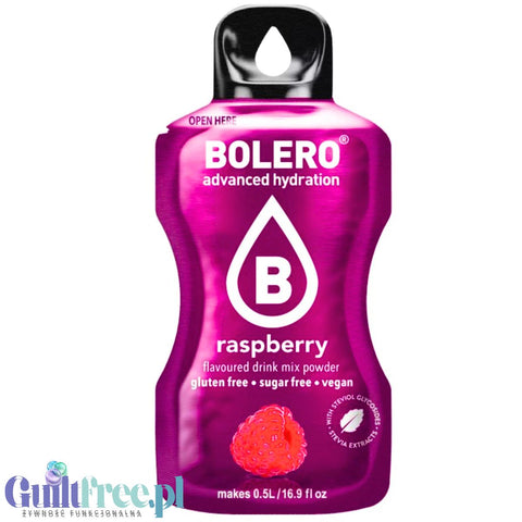 Bolero Drink Stevia Raspberry, instant, sachet 9g