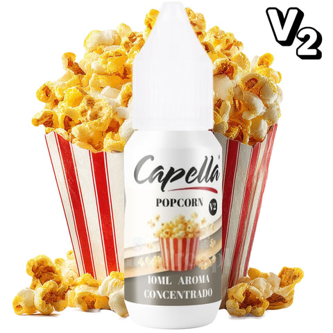 Capella Flavors Popcorn V2 Flavor Concentrate - Concentrated sugar-free and fat-free food flavors: roasted popcorn