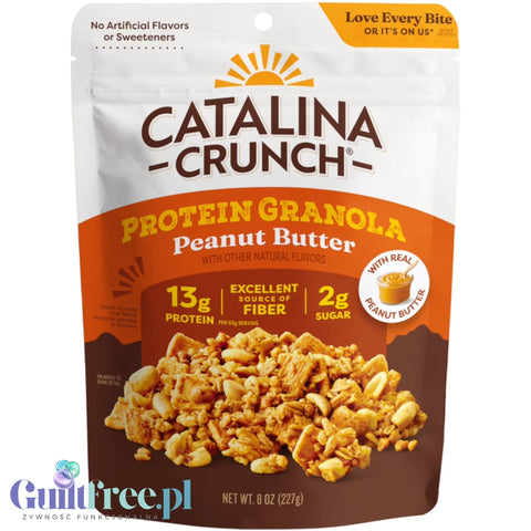 Catalina Crunch Protein Granola, Peanut Butter - rich crunchy sugar-free granola with peanuts, cashews, and almonds