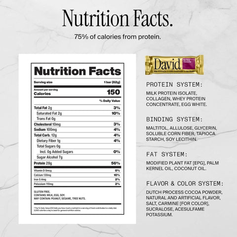 David Protein Bar Red Velvet 62g
