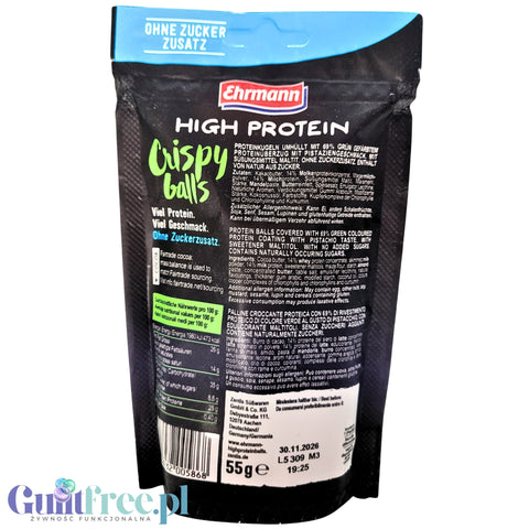 Ehrmann High Protein Crispy Balls Pistachio Style - crispy balls