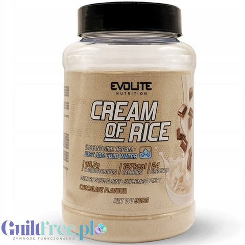 Evolite Nutrition Cream of Rice Chocolate 900g - kleik, krem ryżowy do zrobienia na zimno