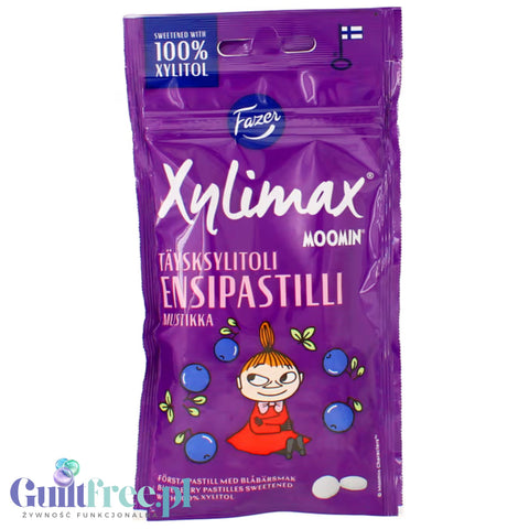 Fazer Xylimax Moomin Pastille Blueberry 38g