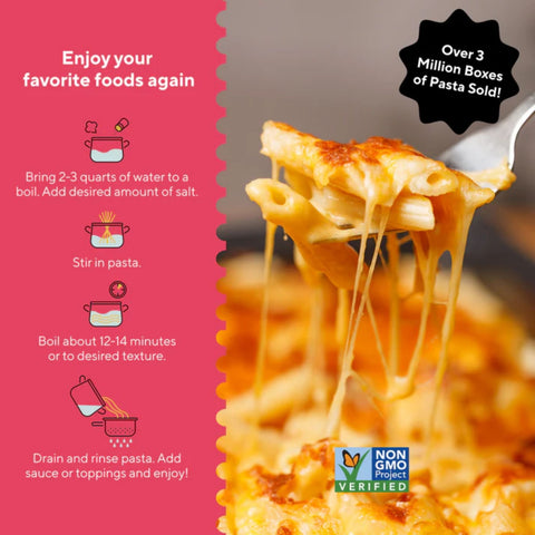 Fiber Gourmet Light Penne - high-fiber, low-carb pasta with 48% fewer calories, penne shape