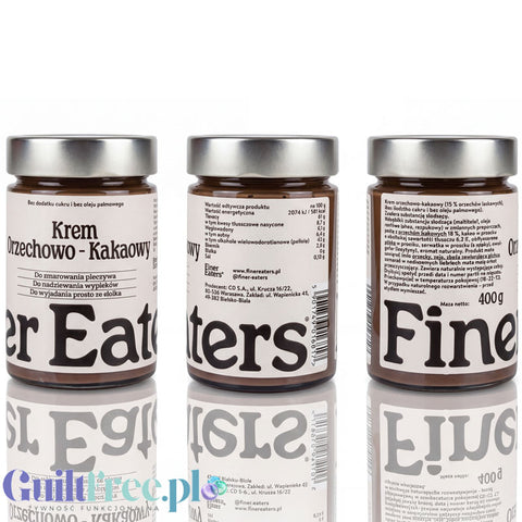 Finer  Eaters  krem orzechowo-kakaowy  bez dodatku cukru i oleju palmowego 400g