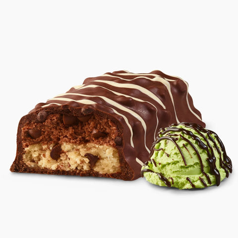 Fit Crunch Mint Chocolate Chip XXL - wypiekany baton proteinowy z WPI, 6 warstw 30g białka