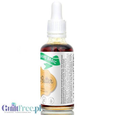 Funky Flavors Basic Peanut Butter 30ml - aromatyczne kropelki bez cukru, słodzików i kalorii