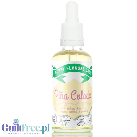 Funky Flavors Basic Piña Colada 30ml - aromatyczne kropelki bez cukru, słodzików i kalorii
