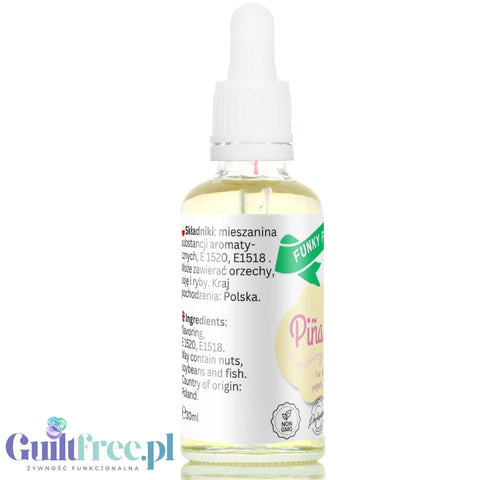 Funky Flavors Basic Piña Colada 30ml - aromatyczne kropelki bez cukru, słodzików i kalorii