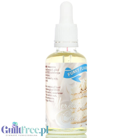 Funky Flavors Sweet Meringue Cake - kropelki słodzące bez cukru o smaku tortu bezowego z kremem