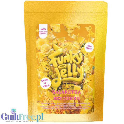 Funky Jelly Pineapple x 15 porcji - galaretka bez cukru o smaku ananasowym 19kcal w porcji