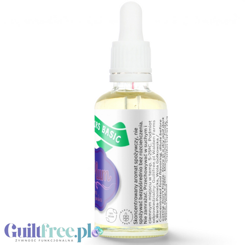 Funky Flavors Basic Dried Plum 30ml - kropelki aromatyzujące o zapachu suszonej śliwki, bez cukru, słodzików i tłuszczu
