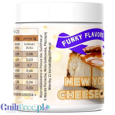 copy of Funky Flavors Splash NY Cheesecake 6kcal low calorie sugar free food flavoring
