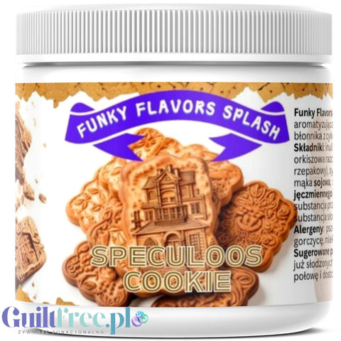 Funky Flavors Splash Speculoos Cookie 150g - błonnikowy aromat słodzący w proszku karmelizowanych herbatników cynamonowych