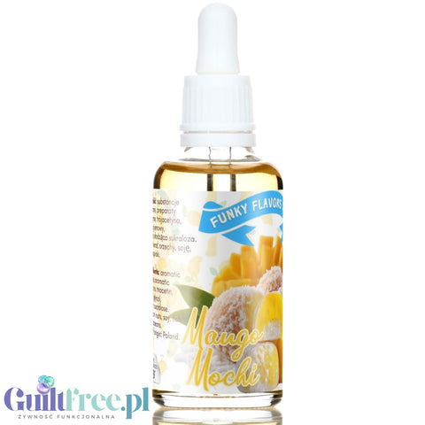 Funky Flavors Sweet Mango Mochi - sweetened mango rice dessert flavor without fat and calories