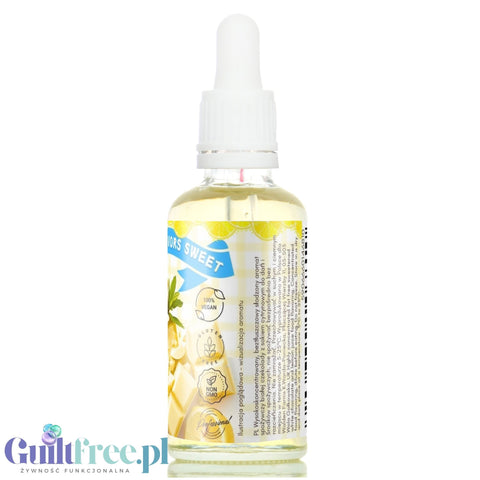Funky Flavors Sweet White Chocolate & Sorrento Lemon - sweetened white chocolate mousse flavor with lemon without fat and ca