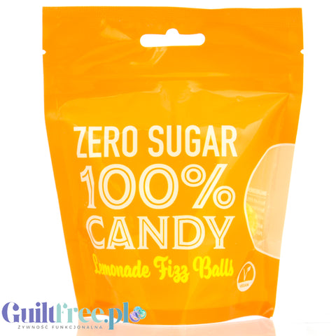 Future Candy 100% Zero Sugar Sweets,  Lemonade Fizz Balls - landrynki bez cukru o smaku lemoniady cytrynowej
