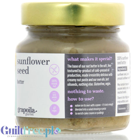 Grapoila Sunflower Seed Butter Raw - 100% raw sunflower seed pulp