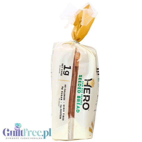 Hero Seeded Bread - keto chleb 1g węglowodanów w kromce, tylko 60kcal