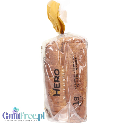 Hero Seeded Bread - keto chleb 1g węglowodanów w kromce, tylko 60kcal