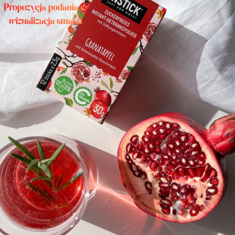 InStick Pomegranate XXL - sugar-free powdered drink concentrate for 18L, Pomegranate flavor