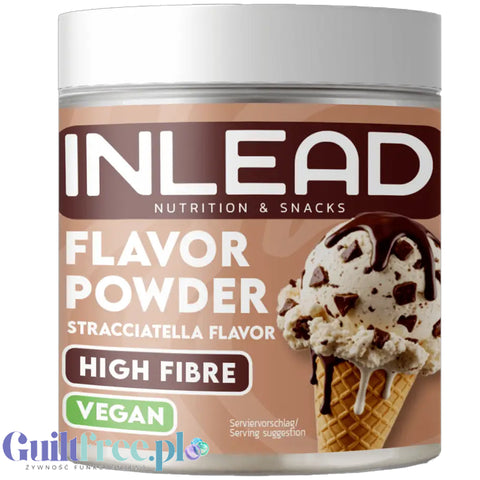 Inlead Flavor Powder Stracciatella 90g - błonnikowy aromat słodzący w proszku bez cukru