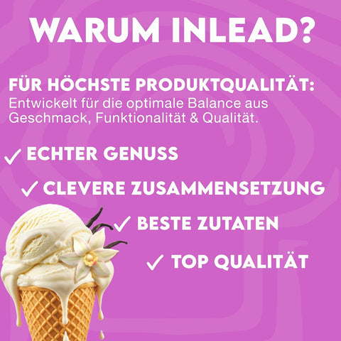 Inlead Flavor Powder Vanilla 90g - błonnikowy aromat słodzący w proszku bez cukru, Wanilia