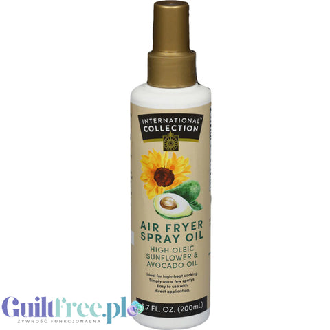 International Collection Air Fryer Spray Oil Sunflower & Avocado - spray do smażenia i pieczenia w wysokich temperaturach