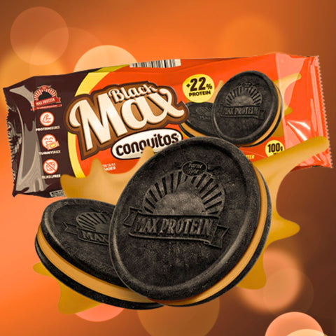 MAX Protein Blackmax Conguitos® Peanut Cream - proteinowe ciastka bez cukru i oleju palmowego z kremem orzechowym