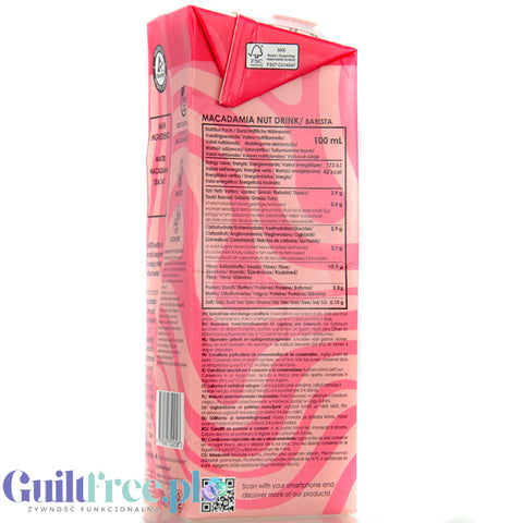 Macadamia Nut Farm Milk Barista 1L - vegetable macadamia milk, without sugar, soy and carrageenan