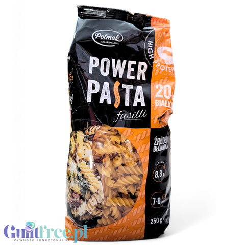 Polmak Power Pasta Fusilli 250g, high protein pasta