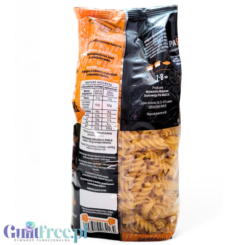 Polmak Power Pasta Fusilli 250g, high protein pasta