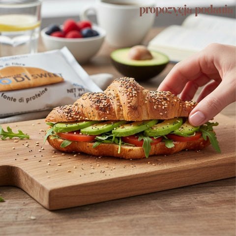 MakEatHealthy Brio Di Semi Oleosi - niskowęglowodanowy croissant z makiem i sezamem 22% błonnika