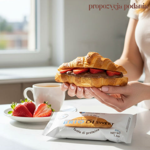 MakeatHealthy Brio Di Sweet - soft Italian sweet butter croissant, no sugar, 22% fiber