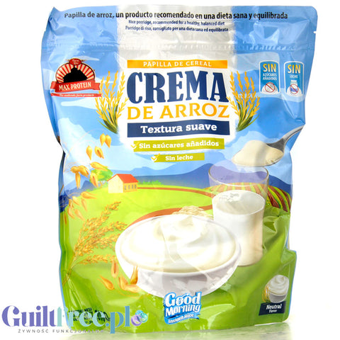 Max Protein Crema de Arroz, Neutral 1kg - kleik ryżowy bez cukru i słodzików, węglowodany po treningu