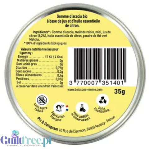 Me-Me Gummies, Gomme d'acacia Citron