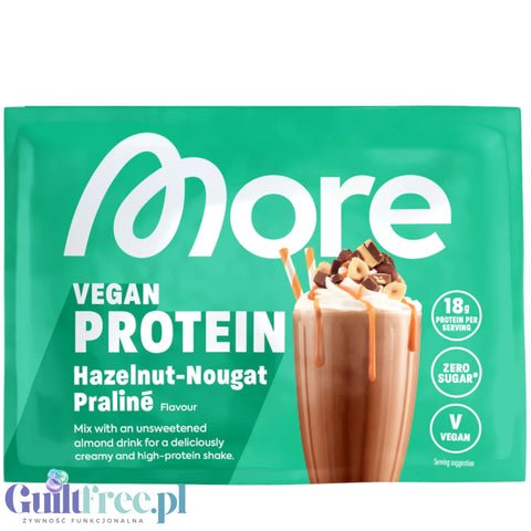 More Nutrition Total Vegan Protein Nuss-Nougat Praliné, sachet 30g