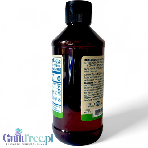 NOW Better Stevia Organic 237ml - organiczny słodzik ze stewią bez gliceryny