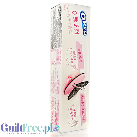 Oreo Thin Crisp Zero Sugar Rose - cieniutkie chińskie Oreo bez cukru z kremem z pyłkiem róży