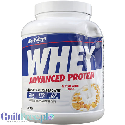 Per4m Whey Advanced Protein Cereal Milk 2010g **OUTLET** - gęsta odżywka białkowa WPC, WPI & MPC, Płatki z Mlekiem