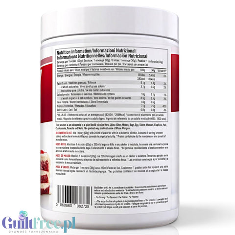 Per4m Whey Advanced Protein Red Velvet Cake 900g - gęsta odżywka białkowa WPC, WPI & MPC