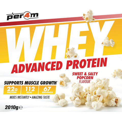 Per4m Whey Advanced Protein Sweet & Salty Popcorn 2010g - gęsta odżywka białkowa WPC, WPI & MPC