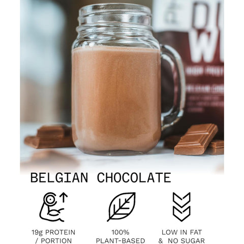 Phd Diet Plant Lean Protein Belgian Chocolate 500g - wegańska odżywka białkowa, Belgijska Czekolada, fat burning formula