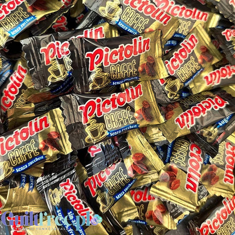 Pictolin crème café sans sucre 1kg - mocno kawowe cukierki bez cukru, duże opakowanie