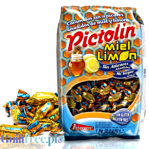 Pictolin Miel & Limon sugar free & gluten free candies, 100g