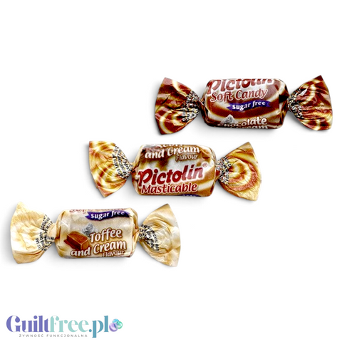 Pictolin Blanditos Chews-Tendres - miękkie ciągutki krówki toffee bez cukru na wagę 100g by Pictolin (pictolin-blanditos-chews-tendres-100g-miekkie-ciagutki-krowki-toffee-bez-cukru-w-3-smakach-na-wage)
