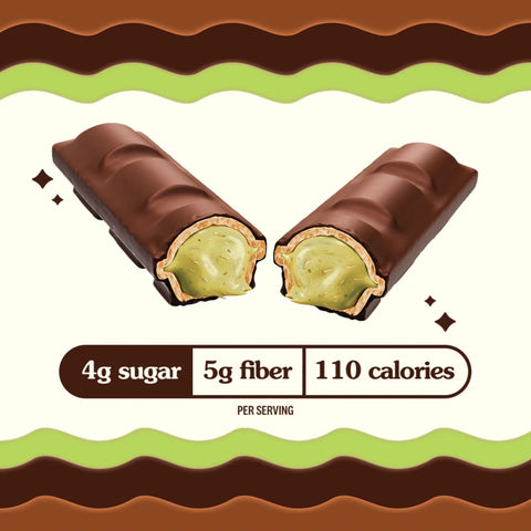 Rip Van Crispy Choco Dubai Choco Pistachio Creme With Kunafa - wafer with pistachio cream filling, covered in chocolate