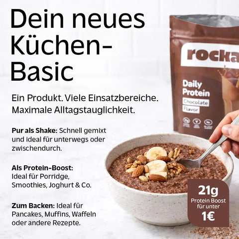 Rocka Nutrition Pro Protein Cinnamon 750g - wegańska odżywka białkowa, smak Płatki Cynamonowe